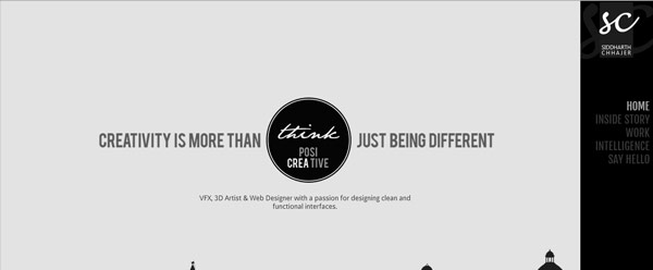 Creative website portfolio