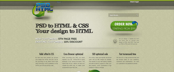 PSD to HTML