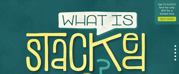 Stacked Font