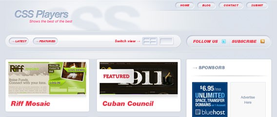 20 best CSS websites from CSSPlayers in 2010