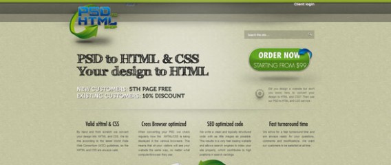 PSD to HTML